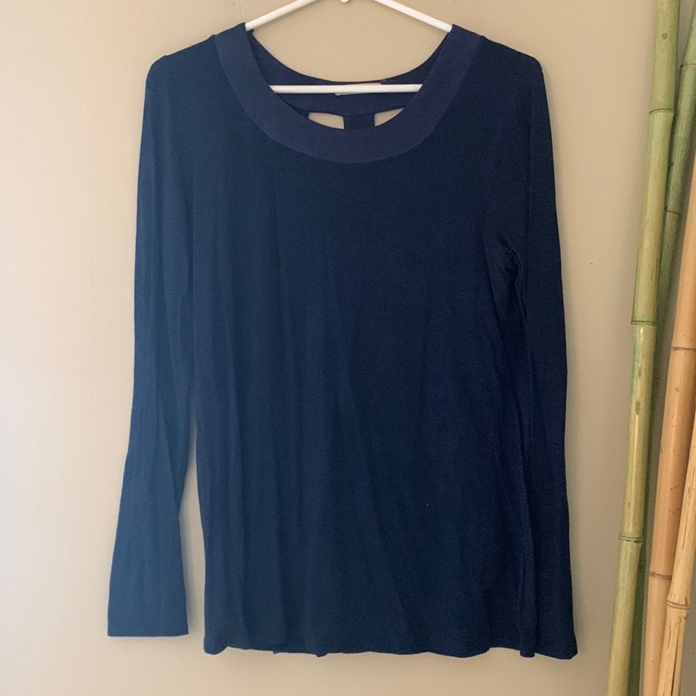 Long Sleeve Blue Top